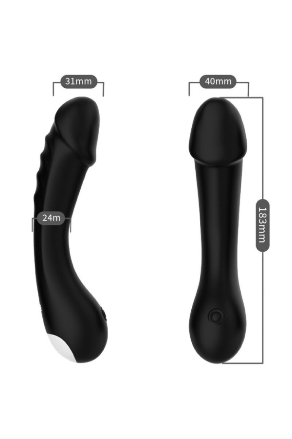 Dildo Vibrator G-Spot Silikon Schwarz von Armony Vibrators kaufen | Fesselliebe