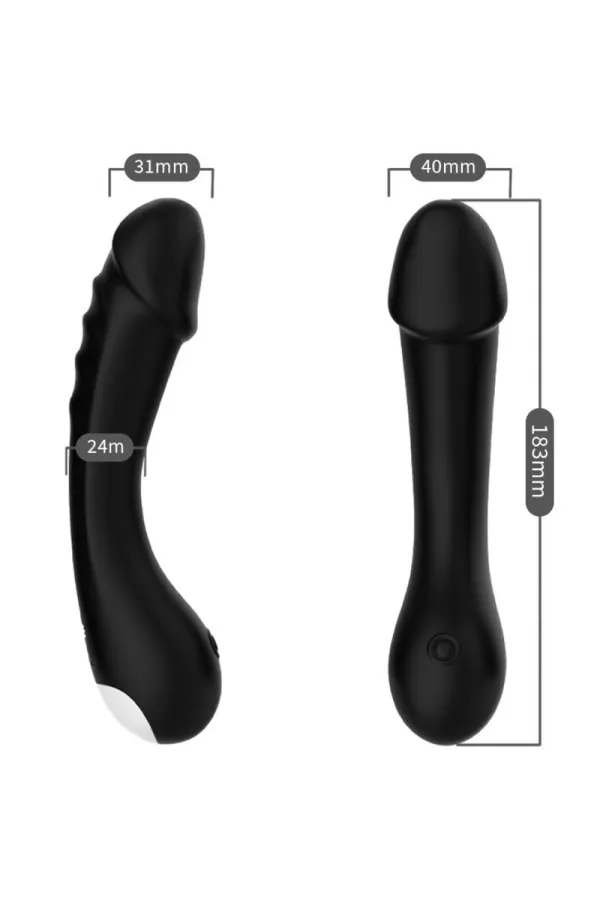 Dildo Vibrator G-Spot Silikon Schwarz von Armony Vibrators kaufen - Fesselliebe