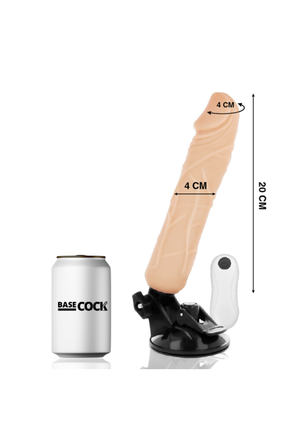 Realistischer Natürlicher mit Fernbedienungsvibrator 20 cm -O- 4 cm von Basecock kaufen | Fesselliebe