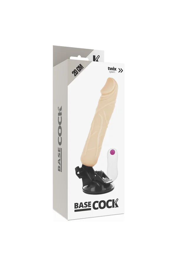 Realistischer Vibrator und Penishülle 2in1 Fernsteuerbar Hautfarben 20 Cm von Basecock kaufen - Fesselliebe