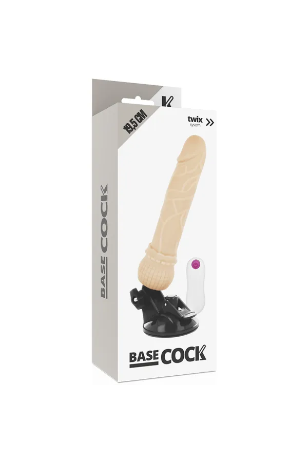 Realistischer Vibrator Fernsteuerbar Hautfarben 19,5 Cm von Basecock kaufen - Fesselliebe