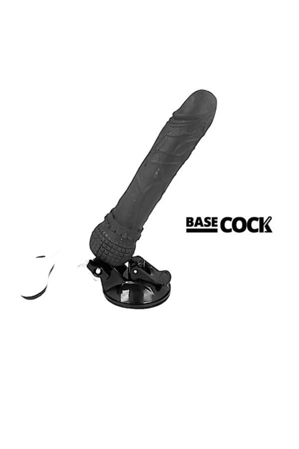 Realistischer Vibrator mit Fernbedienbarer Schwarz 19.5 cm -O- 4 cm von Basecock