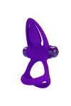 Vibratorring 10 Vibrationen Lila Silikon von Pretty Love Male