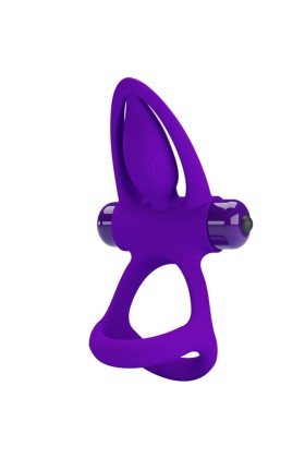 Vibratorring 10 Vibrationen Lila Silikon von Pretty Love Male kaufen | Fesselliebe