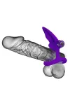 Vibratorring 10 Vibrationen Lila Silikon von Pretty Love Male