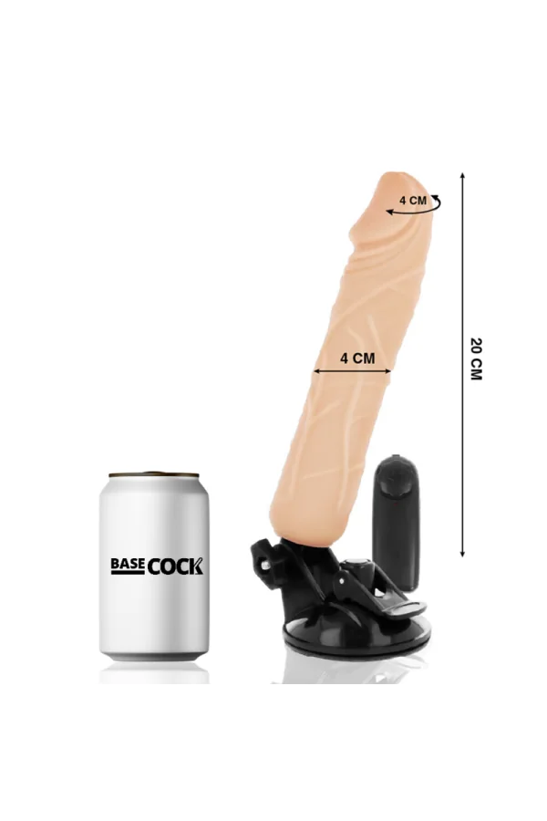 Realistischer Vibrator Fernsteuerbar Hautfarben 20cm von Basecock kaufen - Fesselliebe