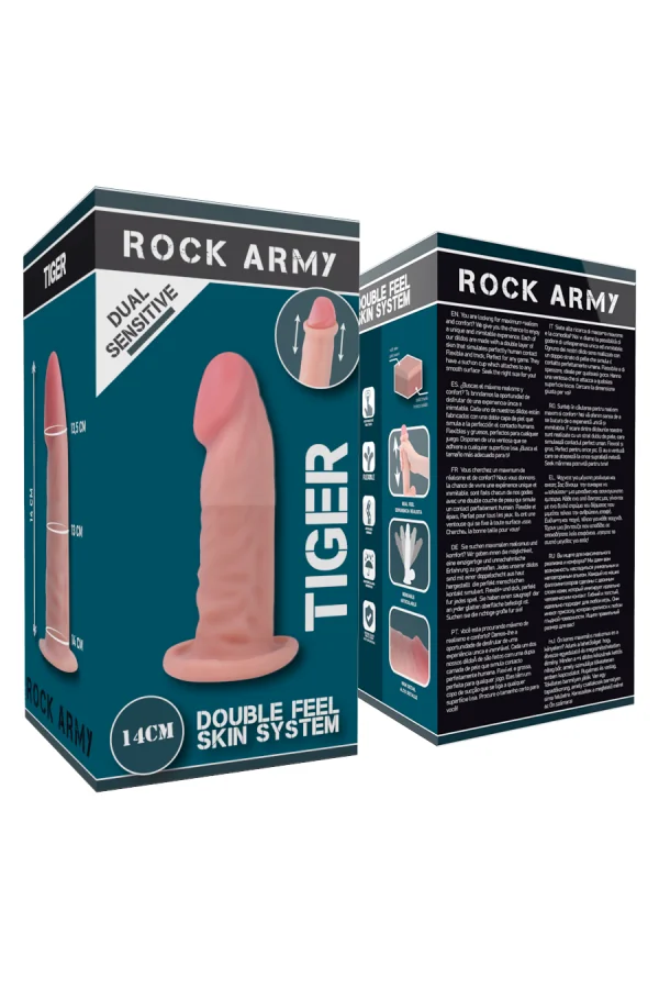 Dual Density Tiger Dildo 14cm von Rock Army kaufen - Fesselliebe