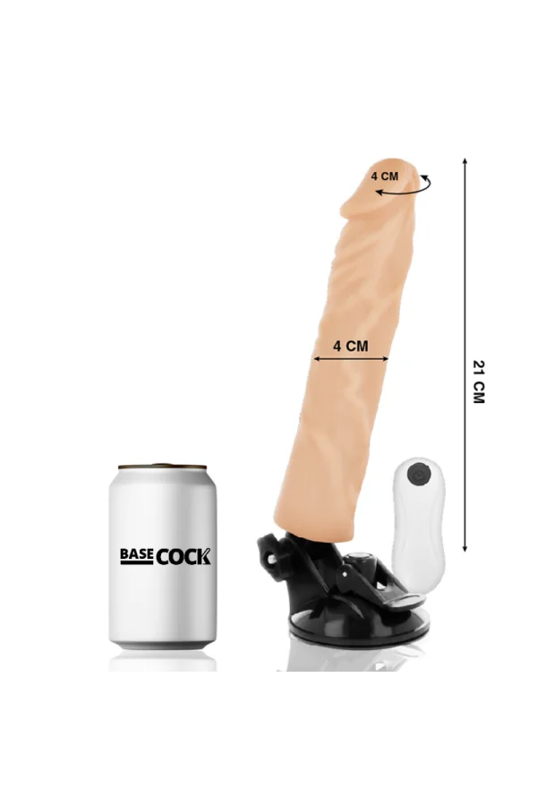 Realistischer Vibrator Fernsteuerbar Hautfarben 21 Cm von Basecock kaufen - Fesselliebe