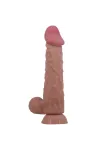 PRETTY LOVE - REALISTISCHER DILDO DER SLIDING SKIN-SERIE MIT SLIDING SKIN-SAUGNAPF BRAUN 24 CM kaufen - Fesselliebe