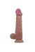 PRETTY LOVE - REALISTISCHER DILDO DER SLIDING SKIN-SERIE MIT SLIDING SKIN-SAUGNAPF BRAUN 24 CM