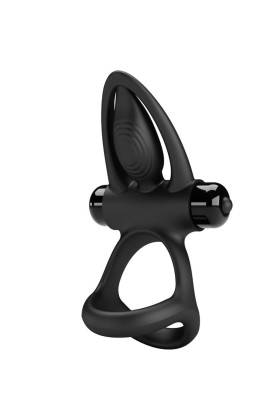 Vibrationsring 10 Vibrationen Schwarzes Silikon von Pretty Love Male kaufen | Fesselliebe