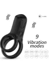 Doppelringvibrator Schwarz von Armony For Him