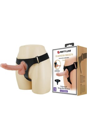 Harness-Hose Universal-Harness mit Dildo Kevin 19 cm Natural von Pretty Love kaufen | Fesselliebe