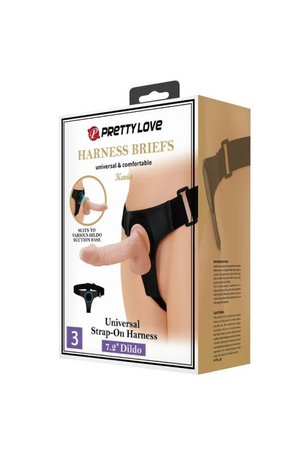 Harness-Hose Universal-Harness mit Dildo Kevin 19 cm Natural von Pretty Love kaufen - Fesselliebe