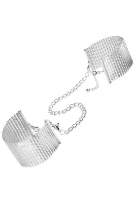 Désir Métallique Silbermetallische Handschellen von Bijoux Desire Metallique kaufen | Fesselliebe