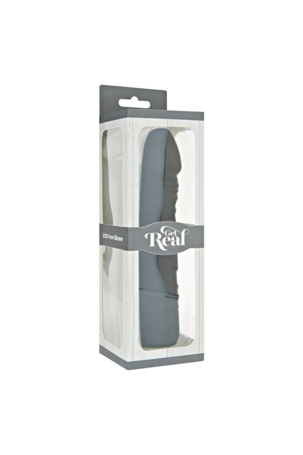 Klassischer Original Schwarzer Vibrator von Get Real kaufen | Fesselliebe