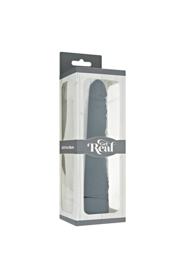 Klassischer Schlanker Vibrator Schwarz von Get Real kaufen | Fesselliebe