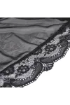 SUBBLIME - TRANSPARENTER STOFFMANTEL MIT SPITZENDETAIL SCHWARZ S/M kaufen - Fesselliebe