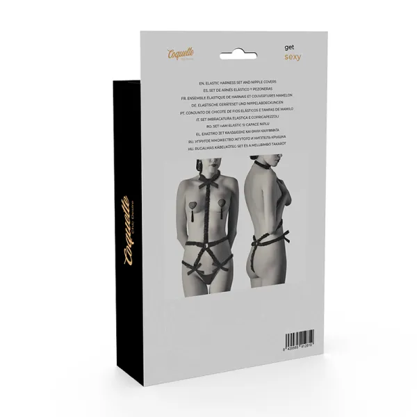 Dessous-Set mit Deluxe-Nippelabdeckungen von Coquette Accessories kaufen | Fesselliebe