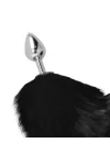 Schwarz Tail Anal-Plug Silber 8cm von Darkness Anal kaufen - Fesselliebe