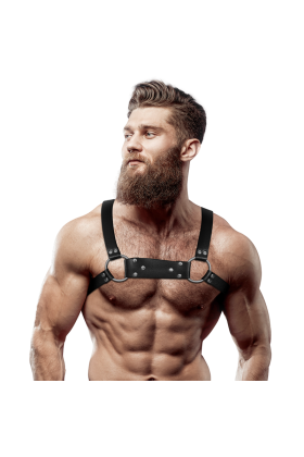 Herren-Brustgurt aus Ökoleder, Bulldogge, Größe M/L von Fetish Submissive Attitude kaufen | Fesselliebe