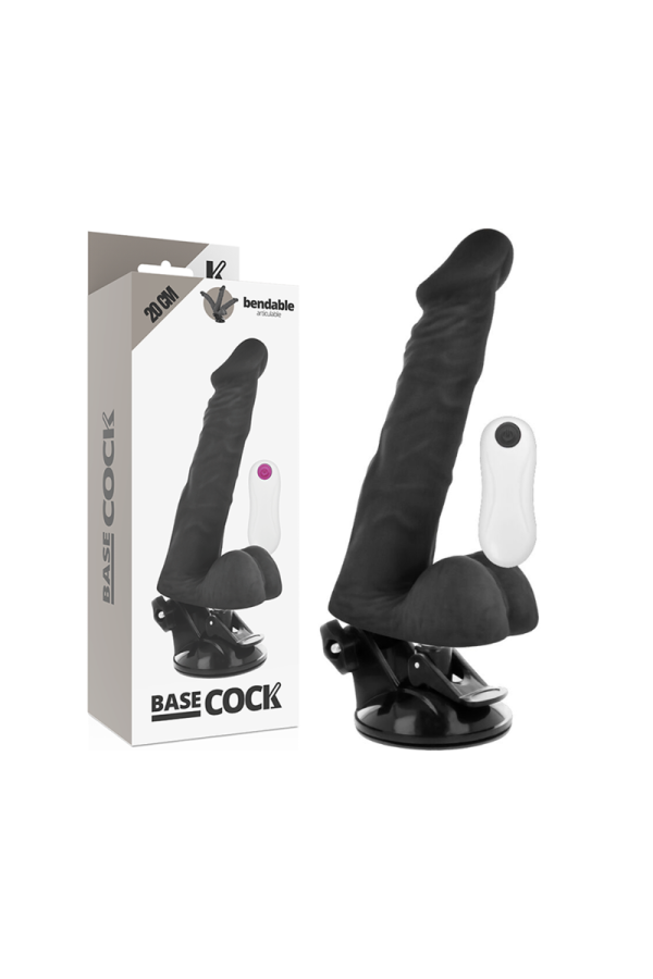 biegsamer Vibrator mit Fernbedienung Schwarz 20 cm -O- 4.5 cm von Basecock kaufen | Fesselliebe