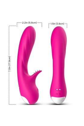 Romance Vibrator mit Stimulator Fuchsia von Armony Vibrators kaufen | Fesselliebe
