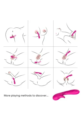 Romance Vibrator mit Stimulator Fuchsia von Armony Vibrators