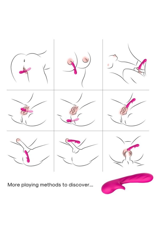 Romance Vibrator mit Stimulator Fuchsia von Armony Vibrators kaufen | Fesselliebe