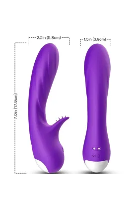 Romance Vibrator mit Stimulator Lila von Armony Vibrators