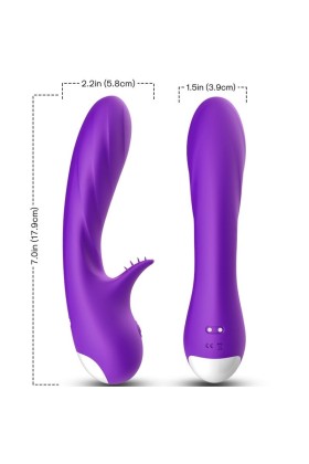 Romance Vibrator mit Stimulator Lila von Armony Vibrators kaufen | Fesselliebe