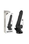 Realistischer Vibrator mit Fernbedienbares Schwarz mit Hoden 19.5 cm -O- 4 cm von Basecock