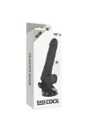 Realistischer Vibrator mit Fernbedienbares Schwarz mit Hoden 19.5 cm -O- 4 cm von Basecock