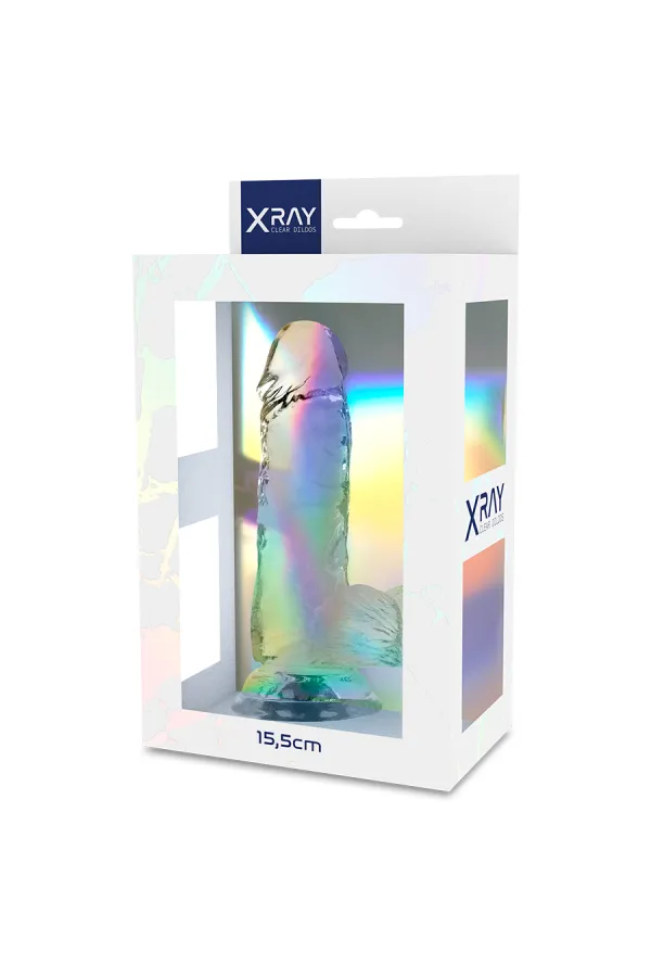 Transparenter Dildo mit Hoden 15.5cm X 3.5cm von X Ray kaufen - Fesselliebe