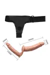 Ultra Passionate Strap-On Doppel Dildo mit Harness von Baile Harness Collection kaufen - Fesselliebe