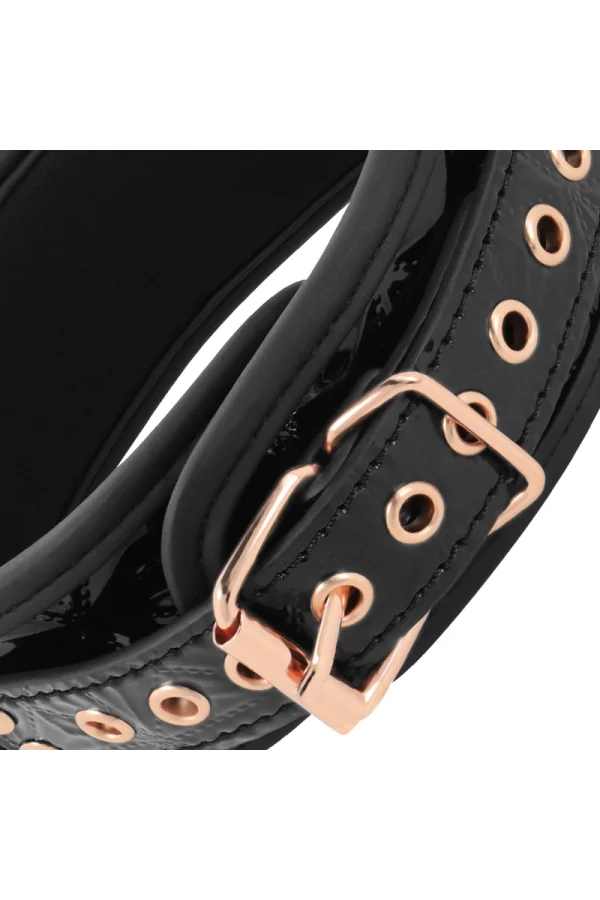 Begme Schwarz Edition Premium Veganes Kunstlederhalsband von Begme Black Edition kaufen - Fesselliebe