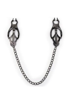 Japanische Nippelklammern mit Schwarzer Kette von Ohmama Fetish kaufen | Fesselliebe