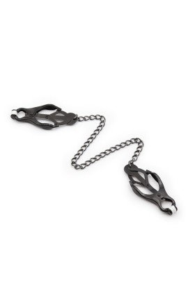 Japanische Nippelklammern mit Schwarzer Kette von Ohmama Fetish kaufen | Fesselliebe