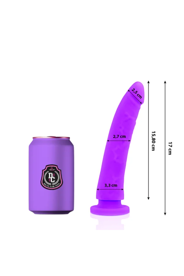 Dildo Lila Silikon 17 X 3cm von Deltaclub kaufen - Fesselliebe