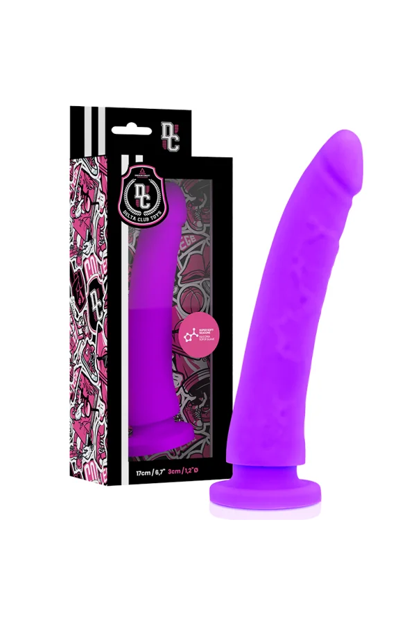 Dildo Lila Silikon 17 X 3cm von Deltaclub kaufen - Fesselliebe