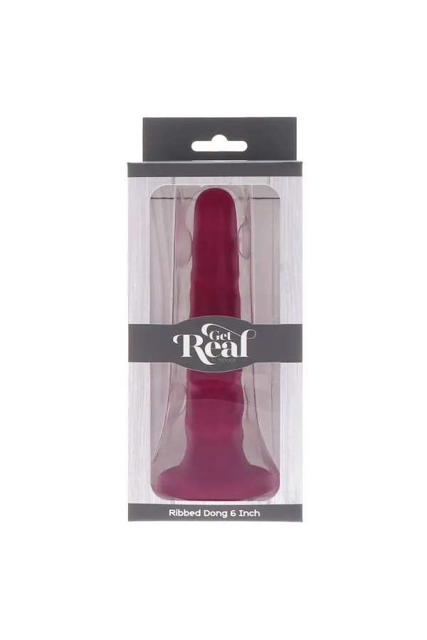 Ribbed Dildo 12 Cm Rot von Get Real kaufen - Fesselliebe