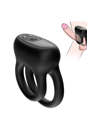Doppelringvibrator Schwarz von Armony For Him kaufen | Fesselliebe