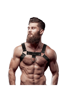 Brustharness aus Ökoleder für Herren von Fetish Submissive Attitude kaufen | Fesselliebe