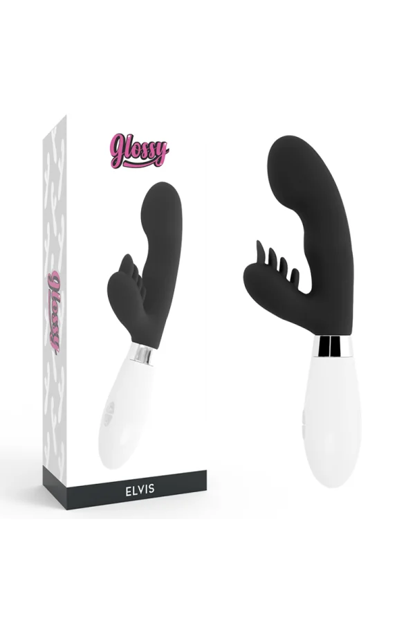 Elvis Rabbit Vibrator Schwarz von Glossy kaufen - Fesselliebe