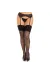 Spandexstrümpfe mit Diamanten Schwarz von Leg Avenue Hosiery