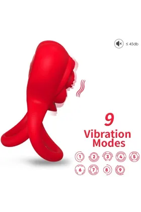 Ringvibrator Herz Rot von Armony For Him