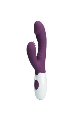 Butterfly Kiss Rabbit Vibrator & G-Spot Stimulator Lila von Pretty Love Flirtation