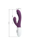 Butterfly Kiss Rabbit Vibrator & G-Spot Stimulator Lila von Pretty Love Flirtation