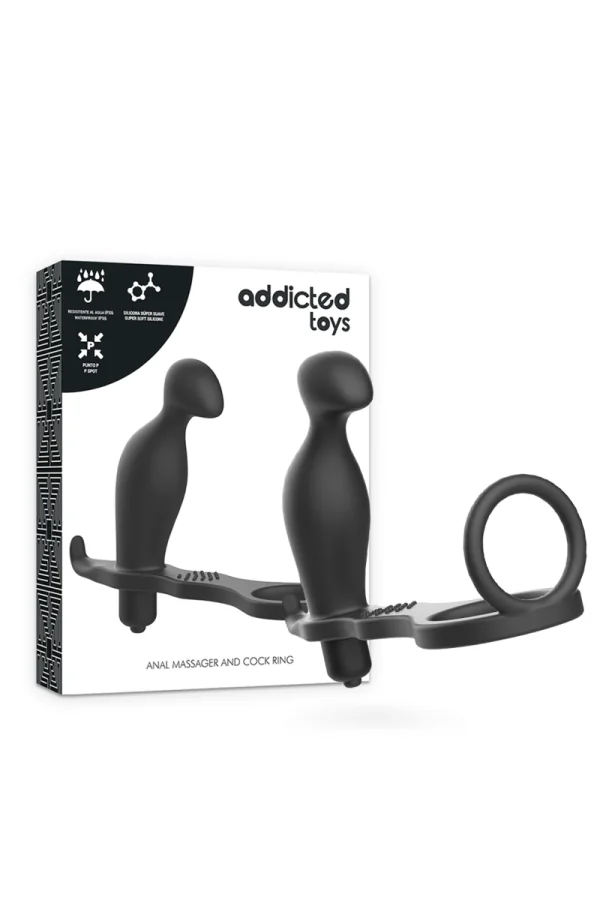 Analplug mit Schwarzem Silikonring von Addicted Toys kaufen - Fesselliebe