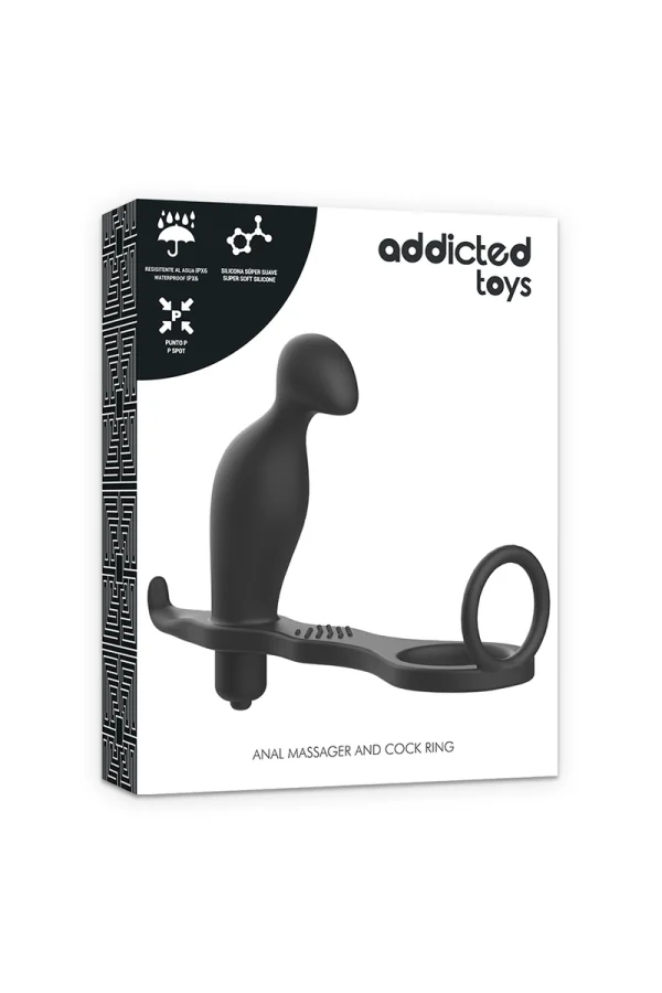 Analplug mit Schwarzem Silikonring von Addicted Toys kaufen - Fesselliebe